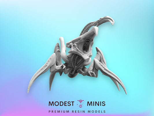 75mm Alien Arachnid Hybrid Warrior E - 32mm Scale Alien Miniature | RPG | Sci fi | Cyberpunk | Role Playing | DnD | Papsikel