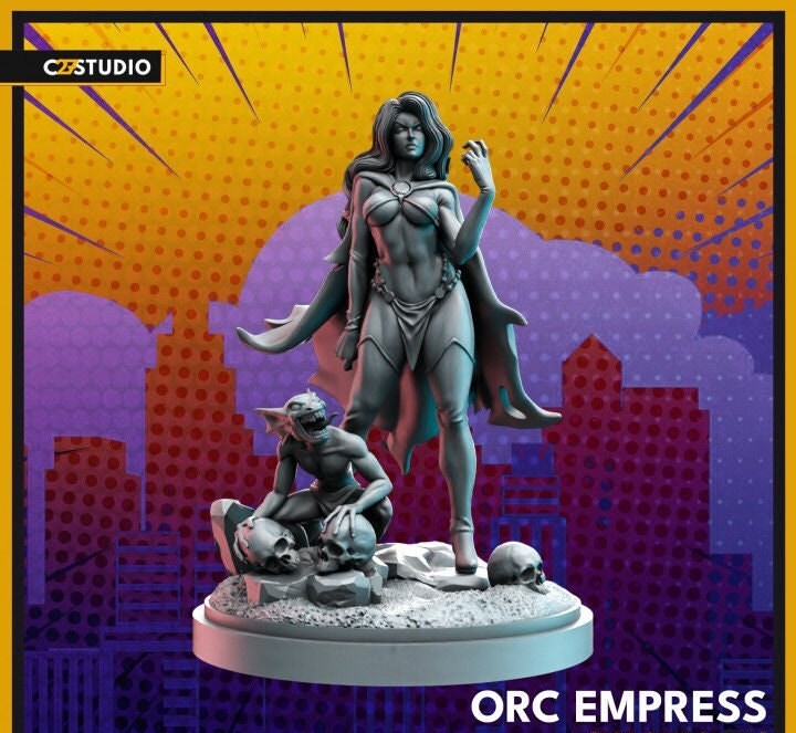 Orc Empress - 32mm - 40mm Mini | Crisis Protocol Proxy | C27