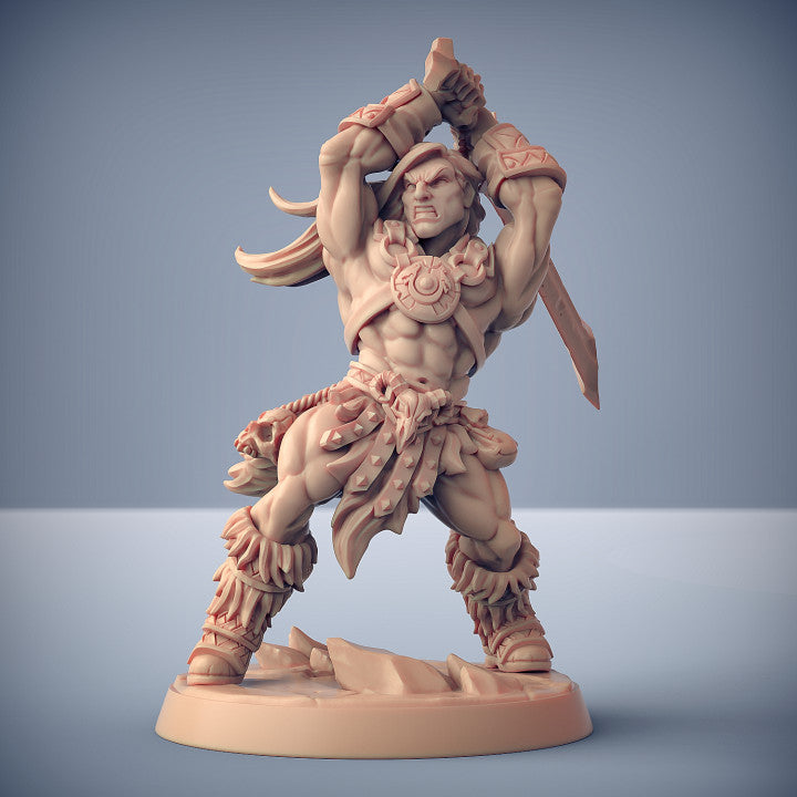 Dragonpeak Barbarians | 28mm - 75mm Scale Resin Minis | DnD | Frostgrave Artisan Guild