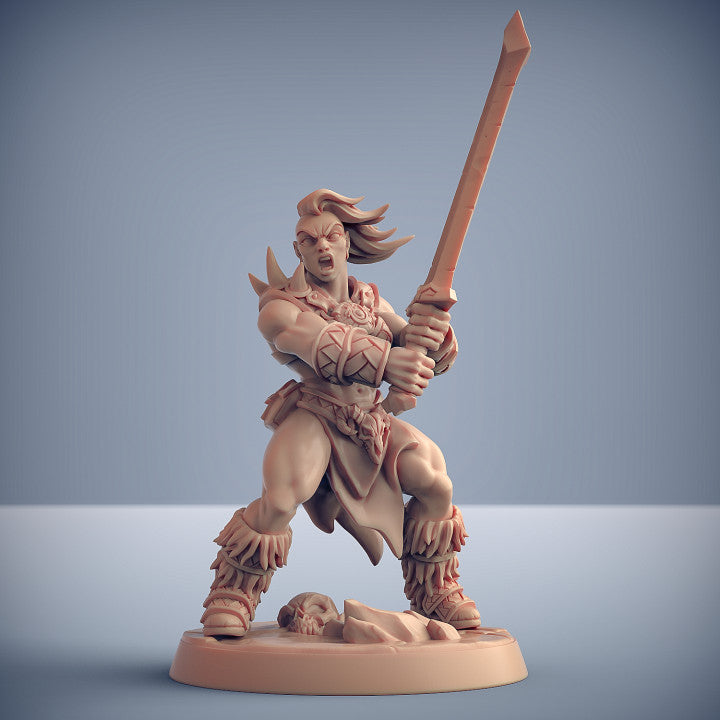 Dragonpeak Barbarians | 28mm - 75mm Scale Resin Minis | DnD | Frostgrave Artisan Guild