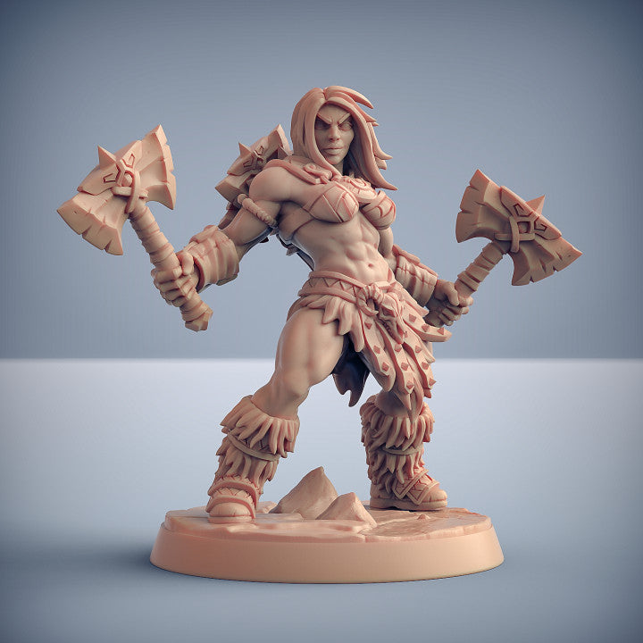 Dragonpeak Barbarians | 28mm - 75mm Scale Resin Minis | DnD | Frostgrave Artisan Guild
