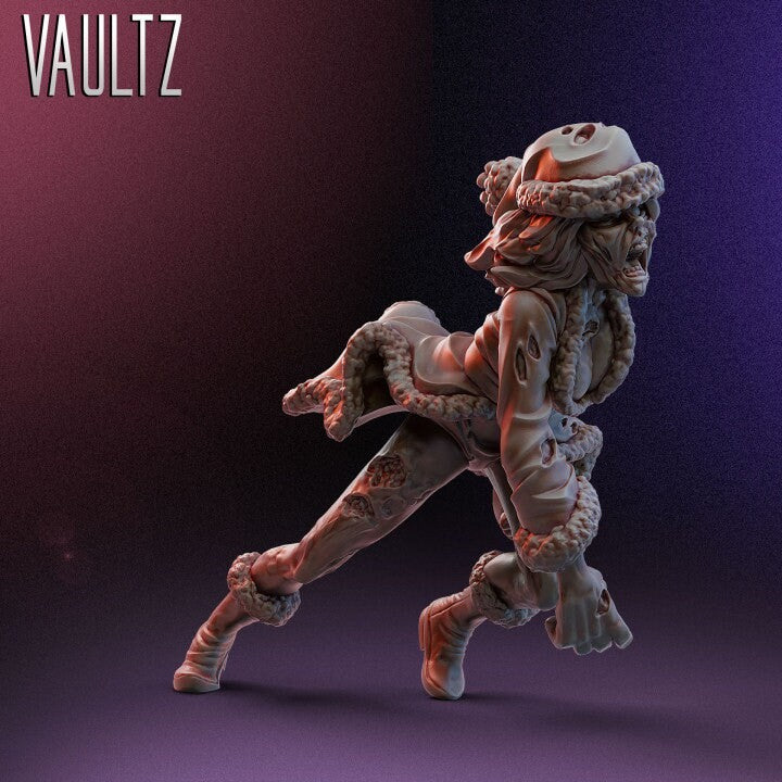 Zombie Christmas Runner | 28mm - 100mm Scale Resin Mini | Zombicide | Vaultz