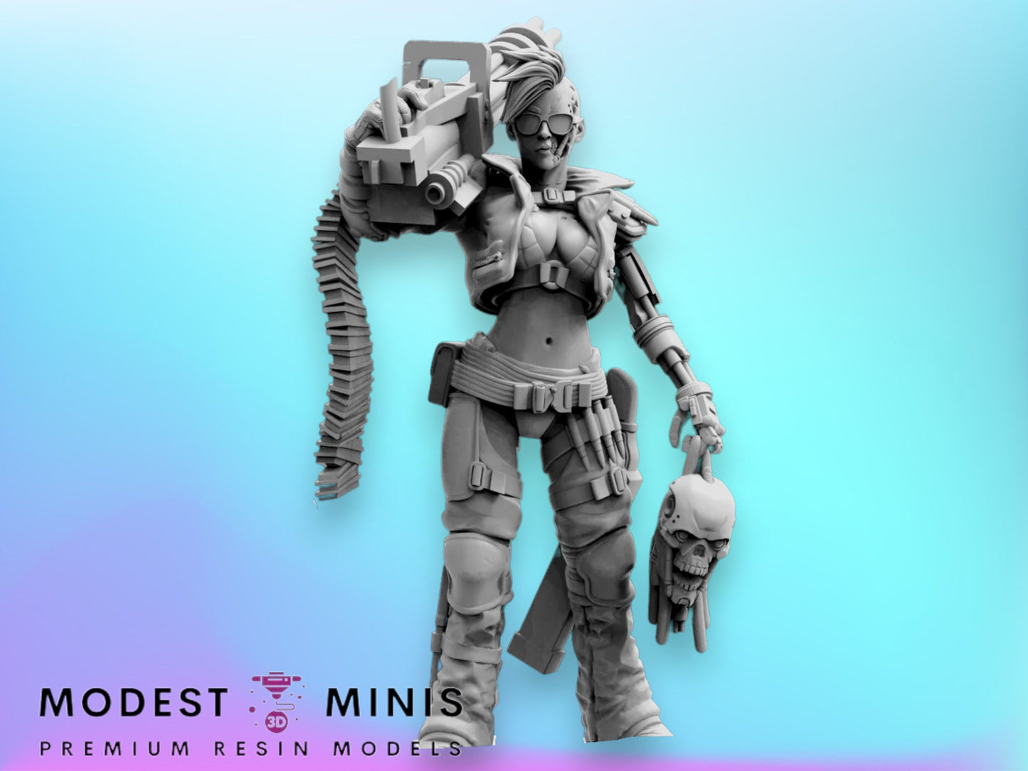 E-900 Reprogrammed - Resin 3D Print Alien Miniature | RPG | Sci fi | Cyberpunk | Role Playing | DnD | Papsikel