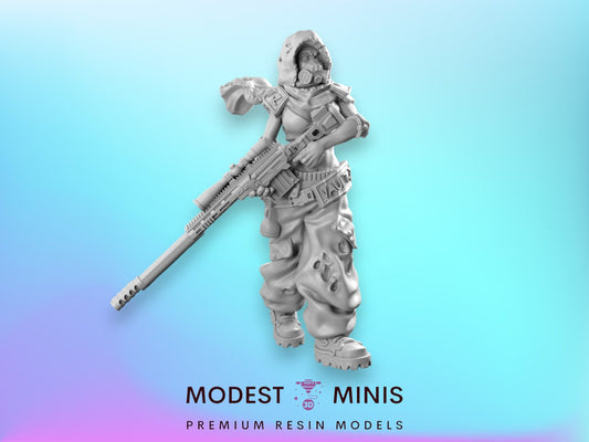 Survivor Owl Sniper | 28mm - 100mm Scale Resin Mini | Zombicide | Vaultz