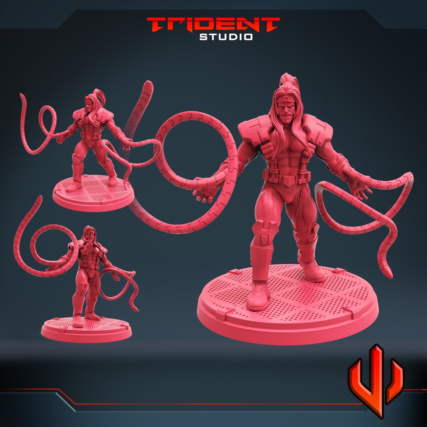 Red Russian A Omega Red - 40mm  Miniature | Crisis Protocol Proxy | Trident