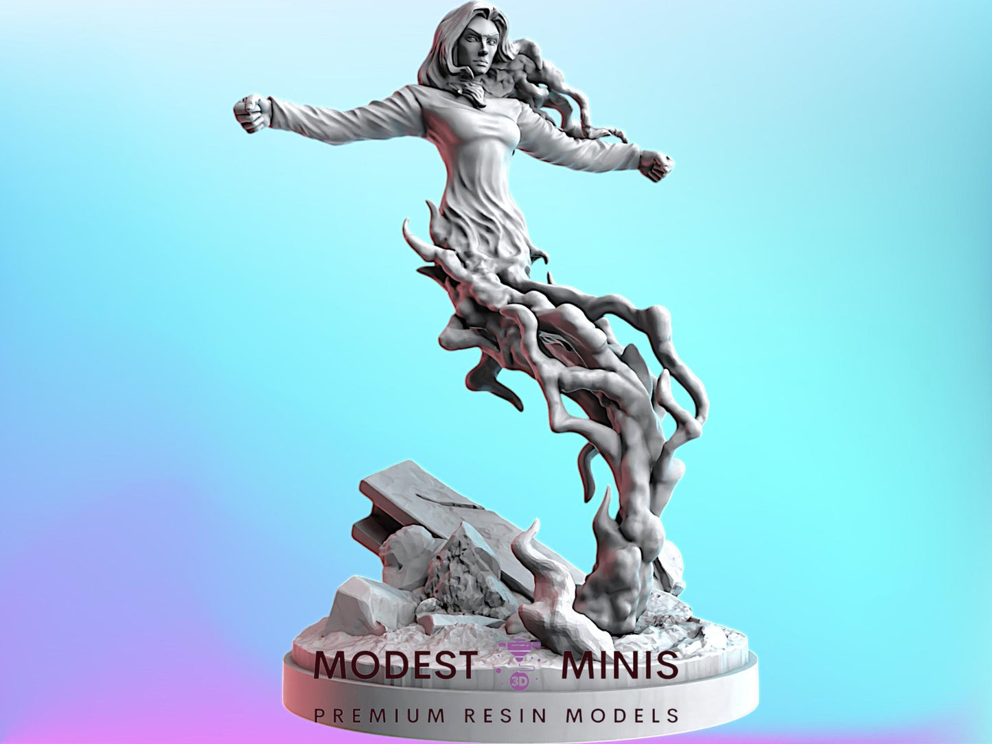 Cloudy Siren - 32mm - 40mm Mini | Crisis Protocol Proxy | C27