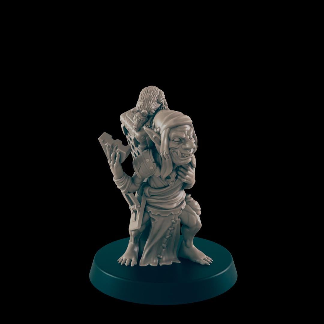 Black Market Folk Set | 25mm - 100mm Scale | DnD | EC3D Fantasy Mini | Everyday Folk