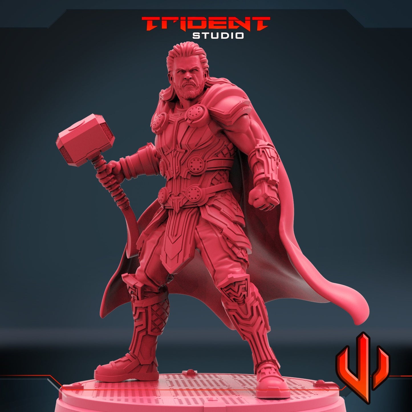 Thunder Love B - 40mm  Miniature | Crisis Protocol Proxy | Trident