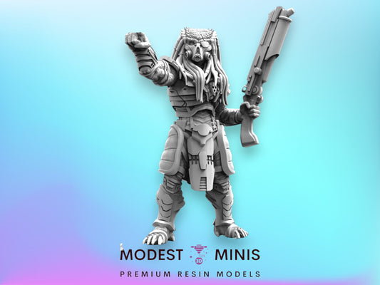 Elder Dishonored Yeyinthwei Braveblood - 32mm Scale Alien Miniature | RPG | Sci fi | Cyberpunk | Role Playing | DnD | Papsikel Skull Hunters