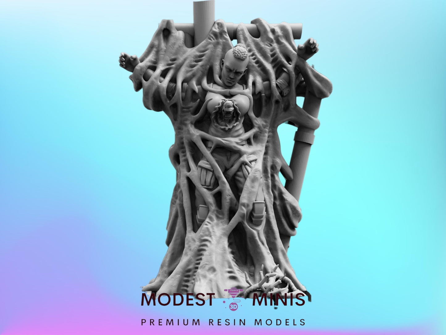 Marine Victims A-D - 32mm Scale Alien Miniature | RPG | Sci fi | Cyberpunk | Role Playing | DnD | Papsikel