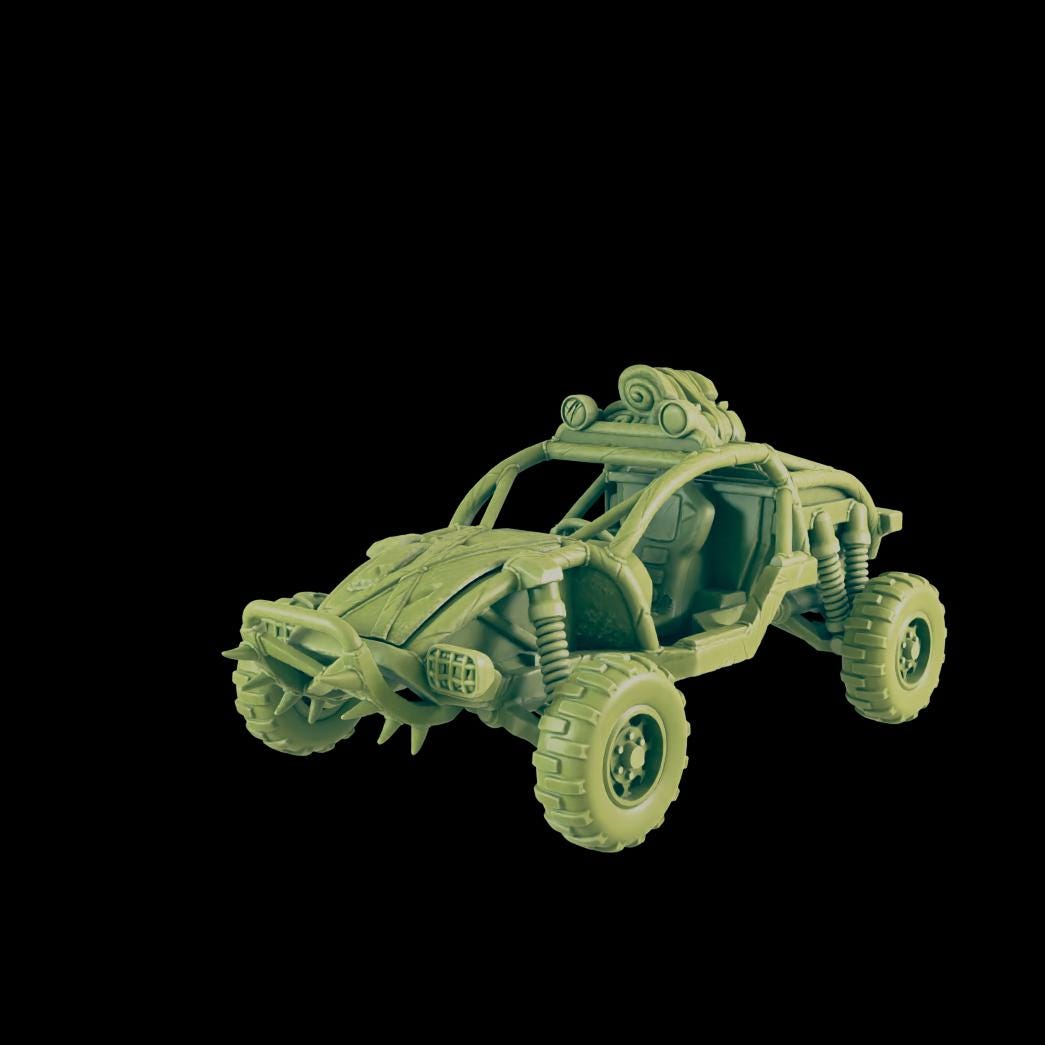 EC3D Badlands Buggy 1 | 28mm - 54mm Scale | Survivor Terrain | Fantasy Scatter | Sci Fi Terrain | EC3D Badlands