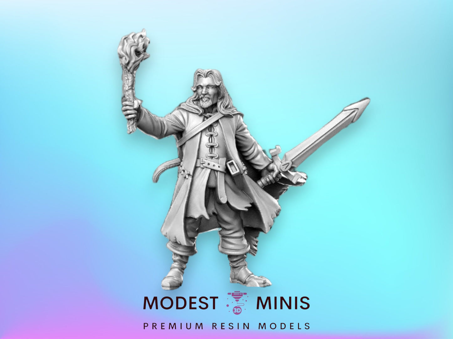 Belevor Human Ranger - 32mm Scale DnD Miniature | Dungeons and Dragons | JRPG Mini - RN Estudio