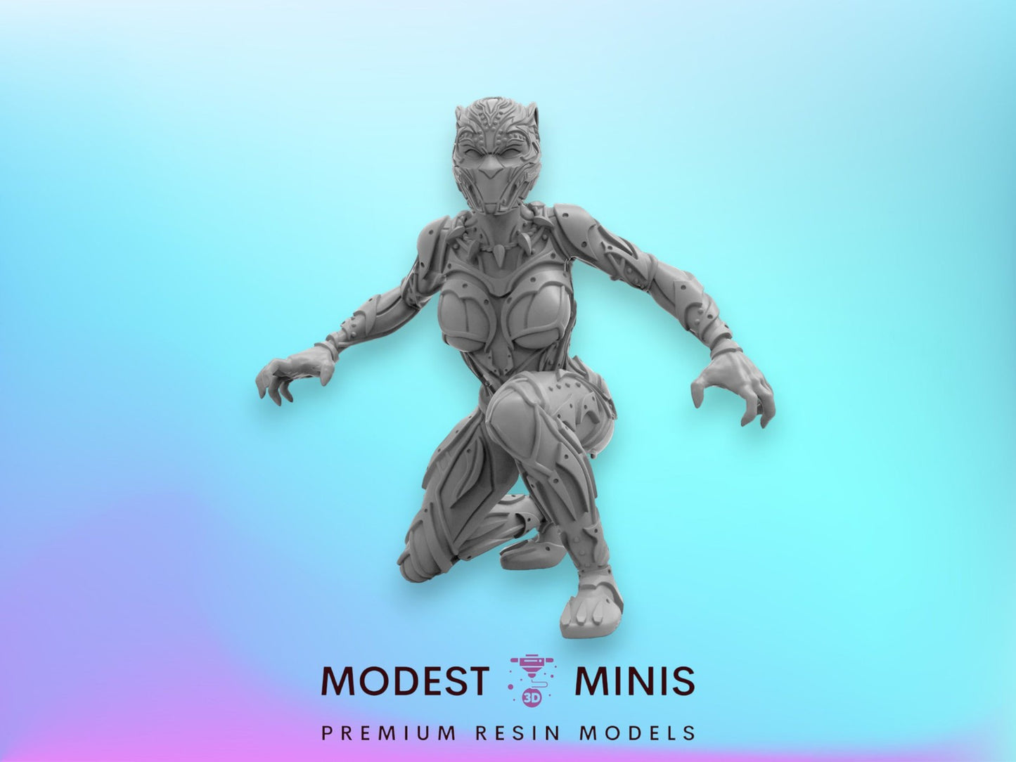Little Panther B - 40mm  Miniature | Crisis Protocol Proxy | Trident