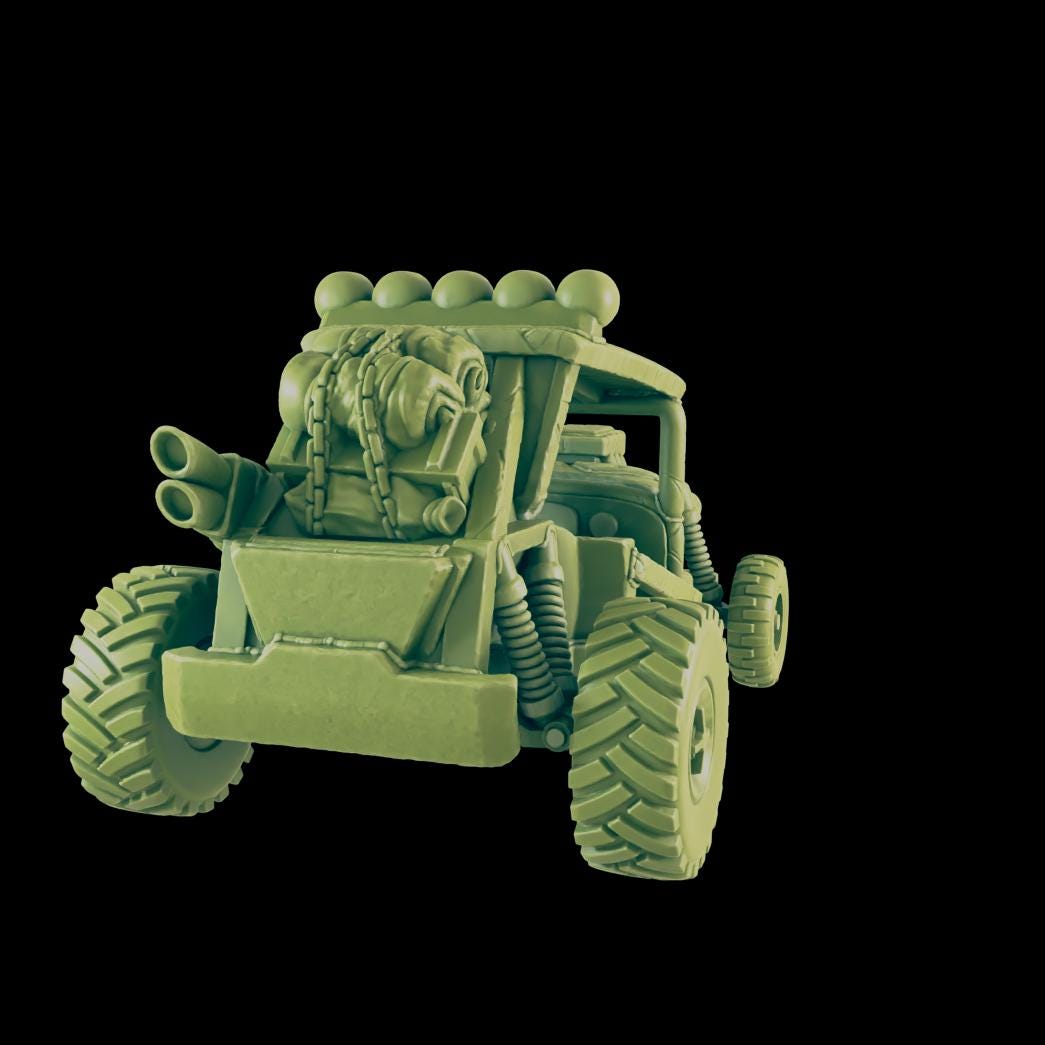 EC3D Badlands Buggy 2 | 28mm - 54mm Scale | Survivor Terrain | Fantasy Scatter | Sci Fi Terrain | EC3D Badlands