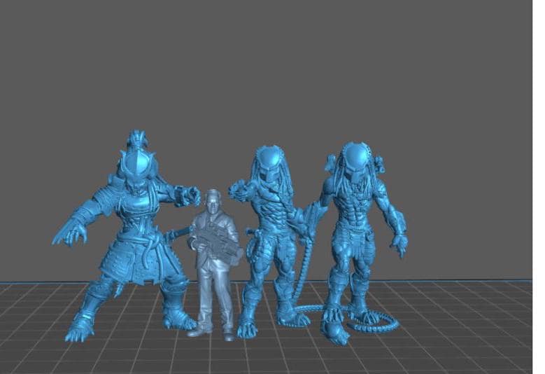 Oni Samurai Skull Hunters - Resin 3D Print Alien Miniature | RPG | Sci fi | Cyberpunk | Role Playing | DnD | Papsikel