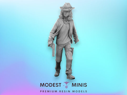 Survivor Teen Little Sheriff | 28mm - 100mm Scale Resin Mini | Zombicide | Vaultz