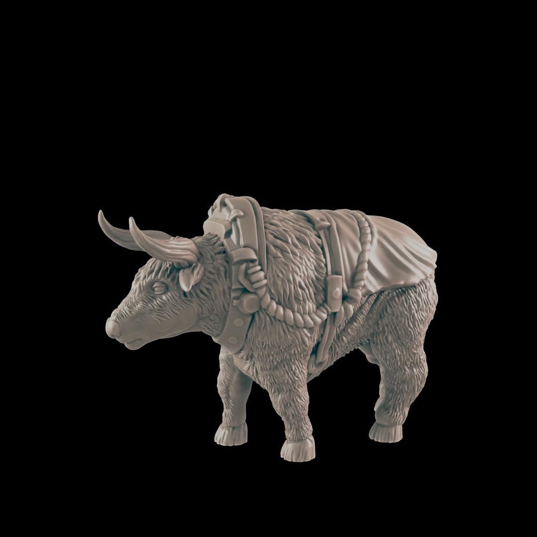 Beasts of Burden  | 25mm - 100mm Scale | DnD | EC3D Fantasy Mini | Everyday Folk