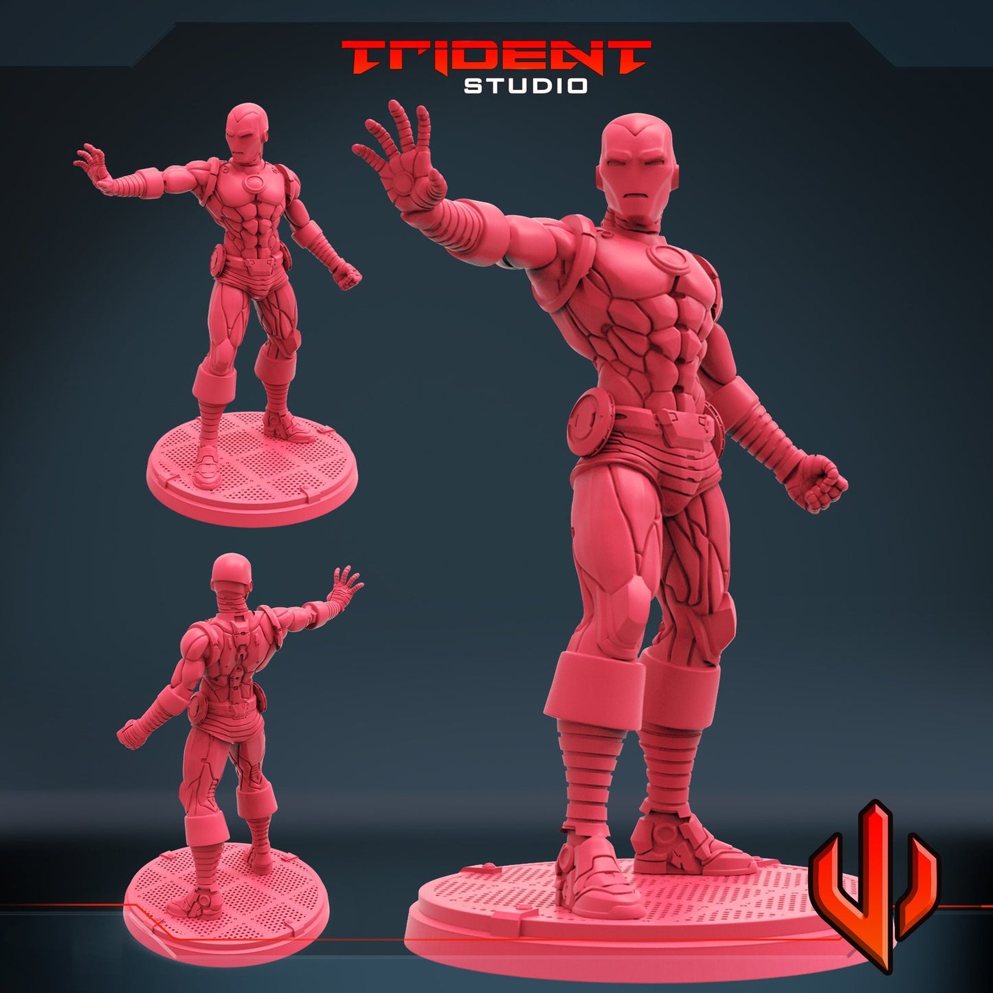 Metal Man B - 40mm  Miniature | Crisis Protocol Proxy | Trident