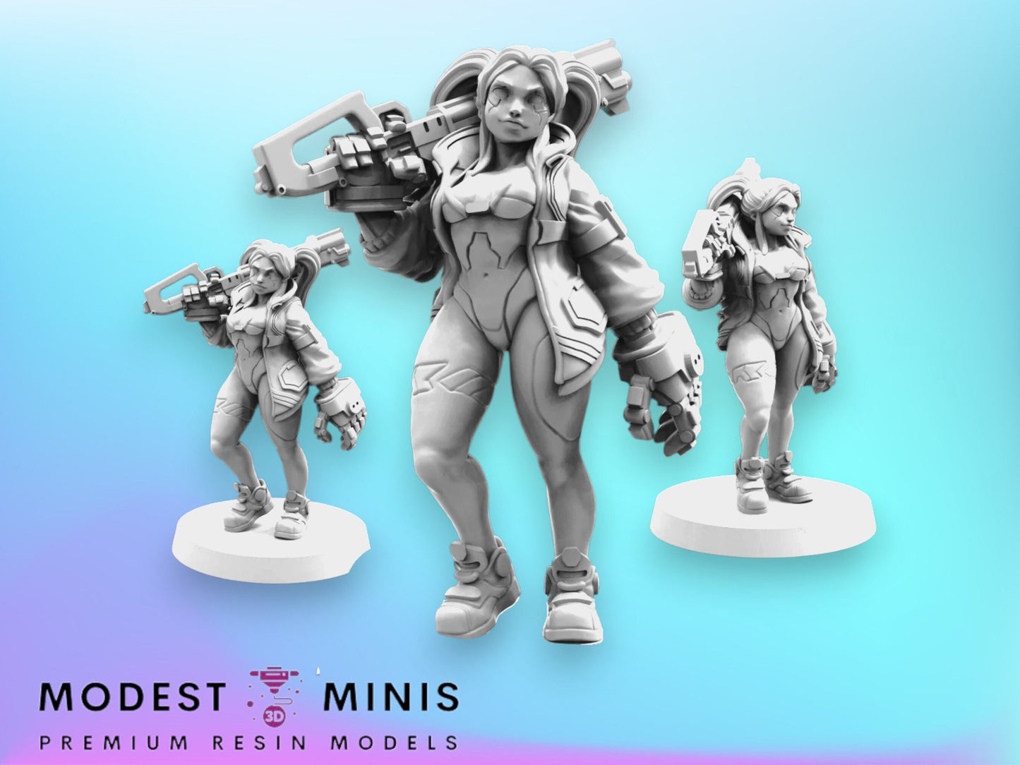 Rebekie Wears Dee Ramirez Jacket - 32mm Scale Alien Miniature  | Batang City | Papsikels