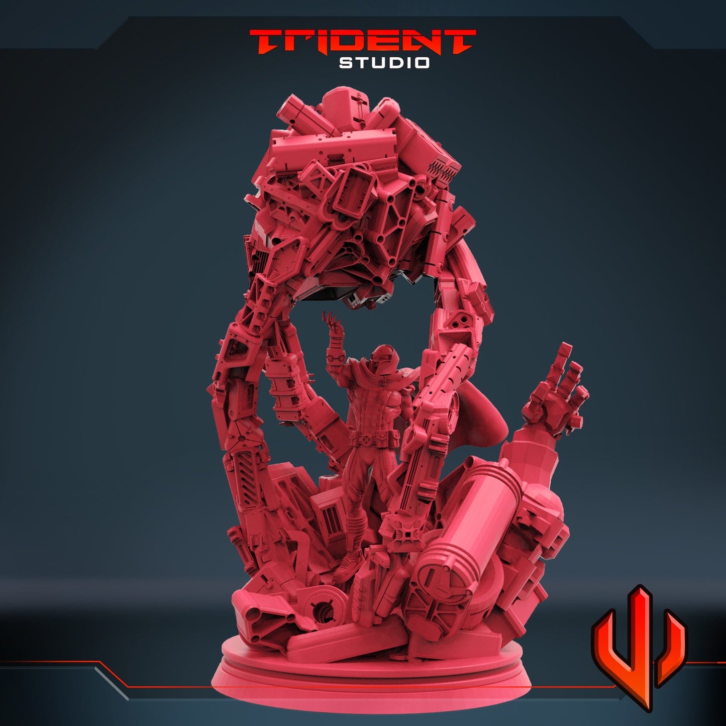 Magnet Master Brotherhood - 40mm  Miniature | Crisis Protocol Proxy | Trident