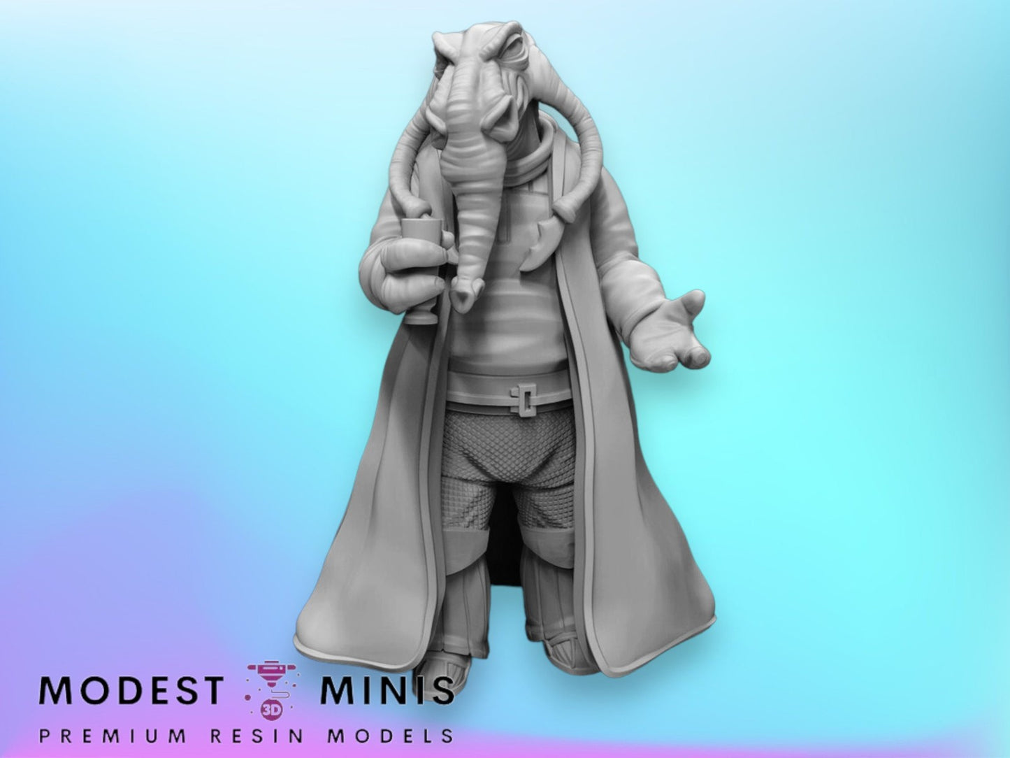 Elephant Cantina Customer - 28mm - 40mm Scale | DnD | Star Wars Legion Mini