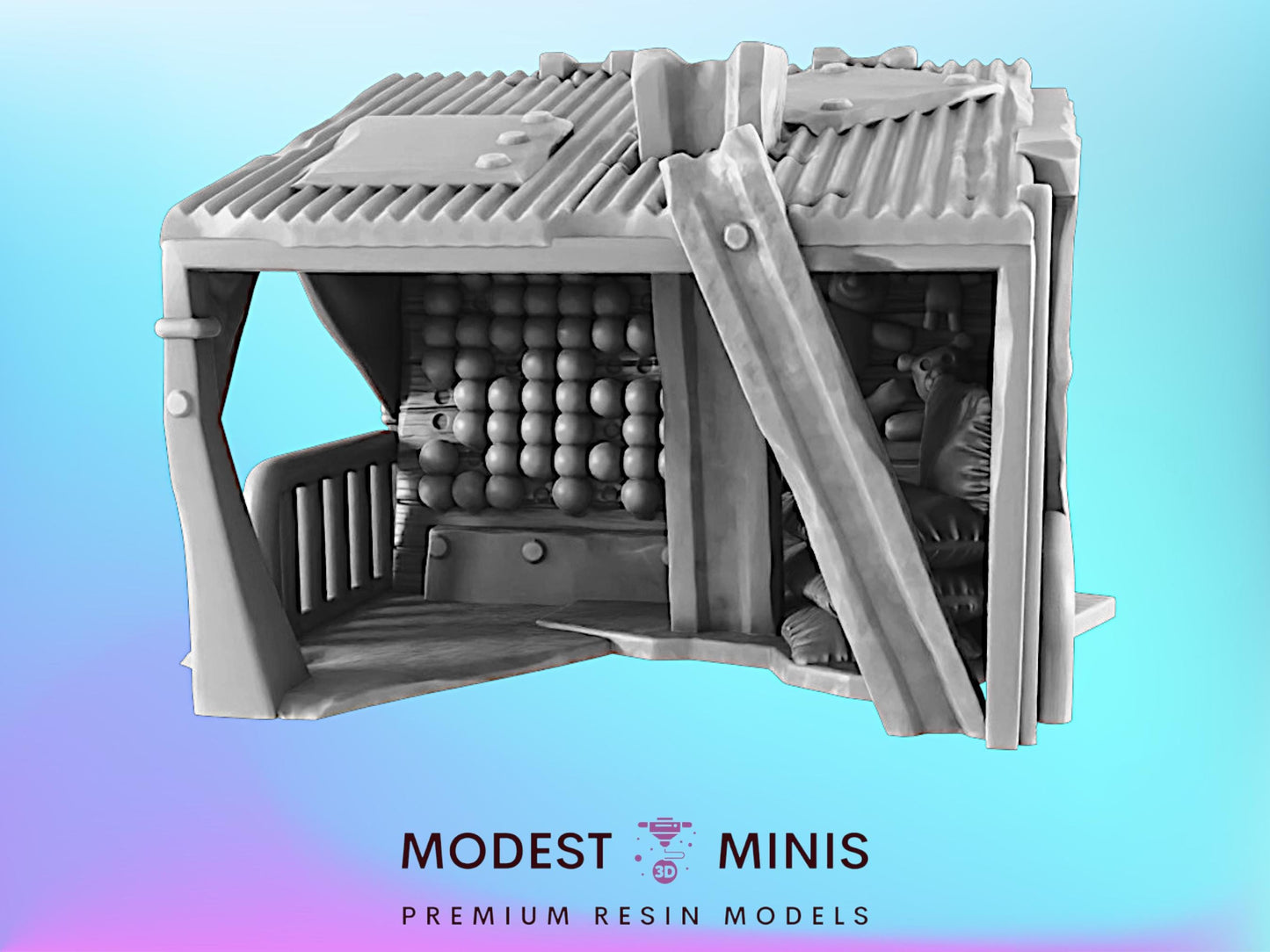 Dart Game Abandoned Theme Park | 28mm - 40mm Scale | Survivor Terrain | Fantasy Scatter | Sci Fi Terrain | EC3D Badlands