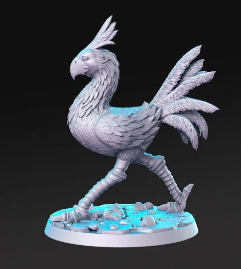Choco Walking - 32mm Scale DnD Miniature | Dungeons and Dragons | JRPG Mini - RN Estudio