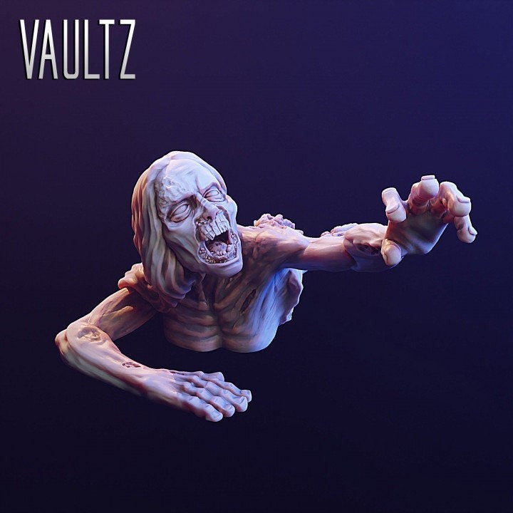Zombie Hannah Torso | 28mm - 100mm Scale Resin Mini | Zombicide | Vaultz