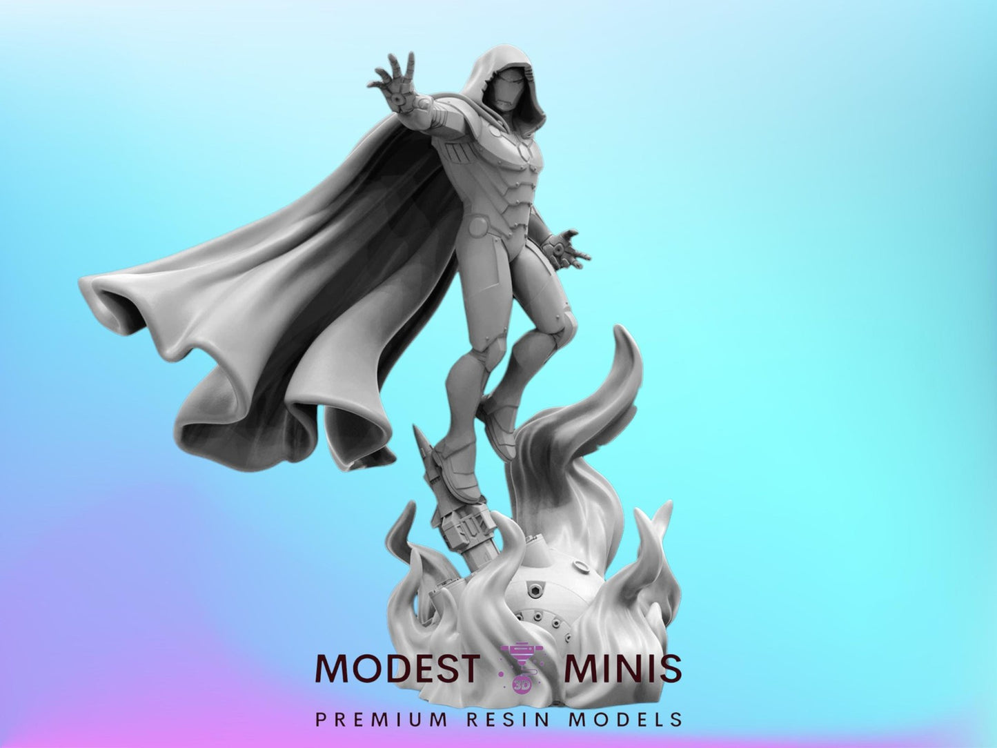 Infamous Metal Man - Doom 40mm  Miniature | Crisis Protocol Proxy | Trident