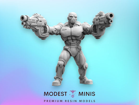 7pc 50mm Alien Neutralizers Squad - 32mm Scale Alien Miniature | RPG | Sci fi | Cyberpunk | Role Playing | DnD | Papsikel