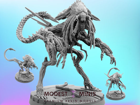 Xeno Predalien Queen - 32mm Scale Alien Miniature | RPG | Sci fi | Cyberpunk | Role Playing | DnD | Papsikel