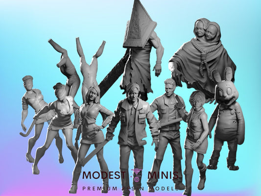 Silent Survivors and Monsters 28mm - 100mm Scale Resin Mini - Horror Minis | Zombicide Vaultz