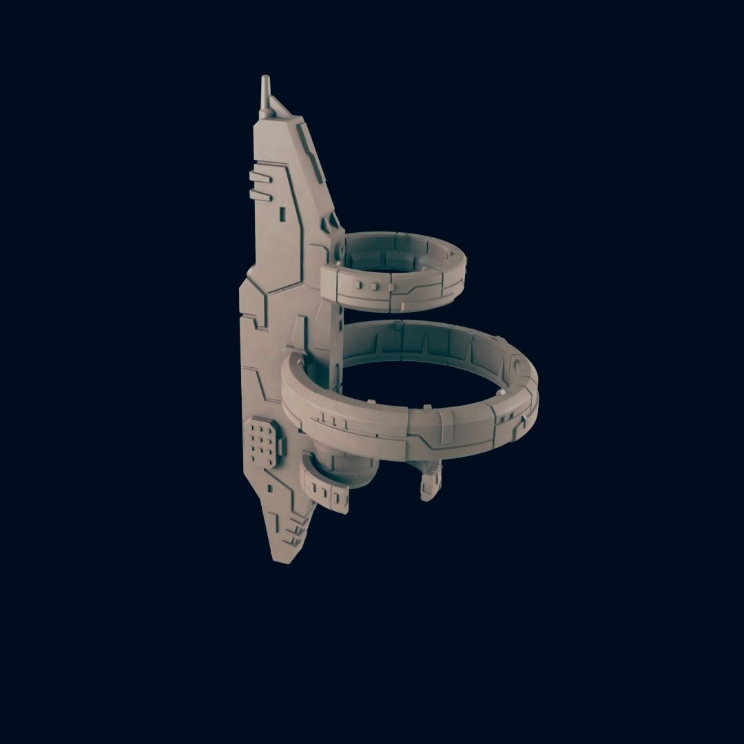 Halo Station 1 - Fleetscale Mini | Starfinder | Billion Suns | Starmada | Firefly | Astra Nebula
