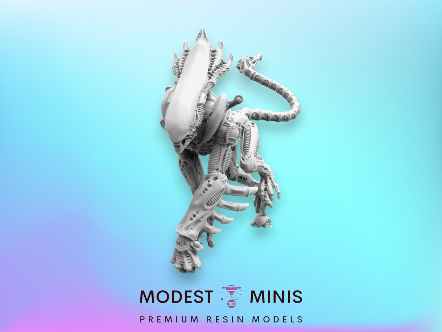 50mm Alien Xeno Gorilla Prowler - 32mm Scale Alien Miniature | RPG | Sci fi | Cyberpunk | Role Playing | DnD | Papsikel