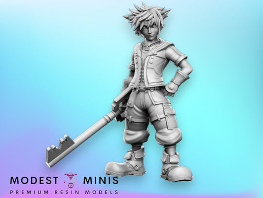 Keyblade Master - 28mm 32mm Scale DnD Miniature | Dungeons and Dragons | RN Estudio
