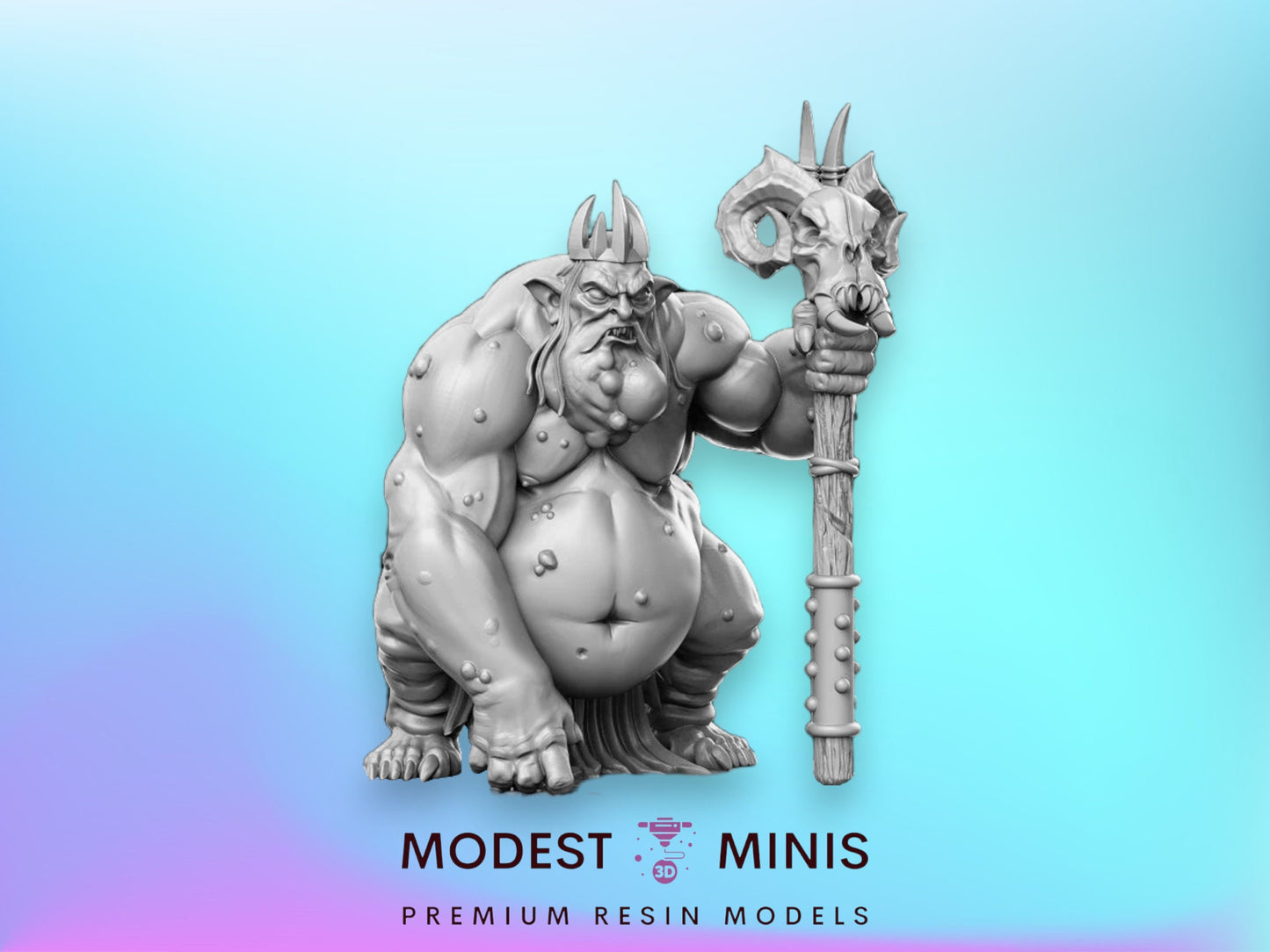 Goblin King - 32mm Scale DnD Miniature | Dungeons and Dragons | JRPG Mini - RN Estudio