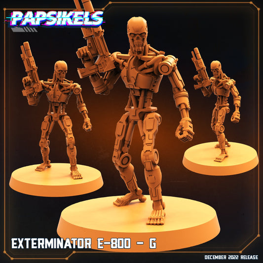 Exterminator E-800 G Cyborg - Resin 3D Print Alien Miniature | RPG | Sci fi | Cyberpunk | Role Playing | DnD | Papsikel