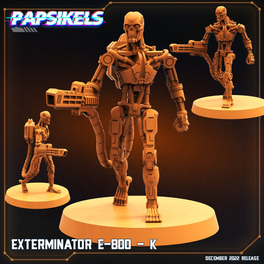 Exterminator E-800 K Cyborg - Resin 3D Print Alien Miniature | RPG | Sci fi | Cyberpunk | Role Playing | DnD | Papsikel