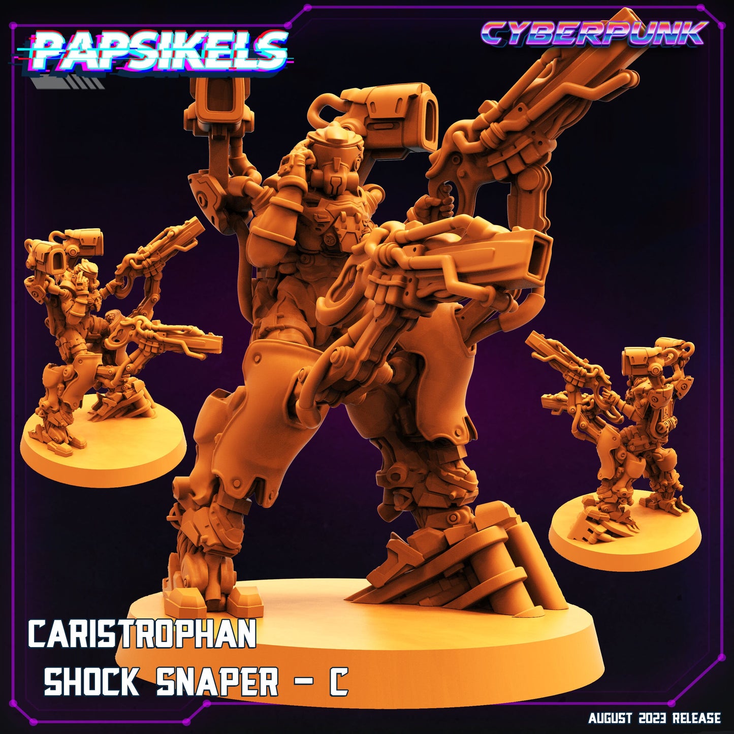 Shock Snaper Set - Resin Cyberpunk Miniature  | Papsikels