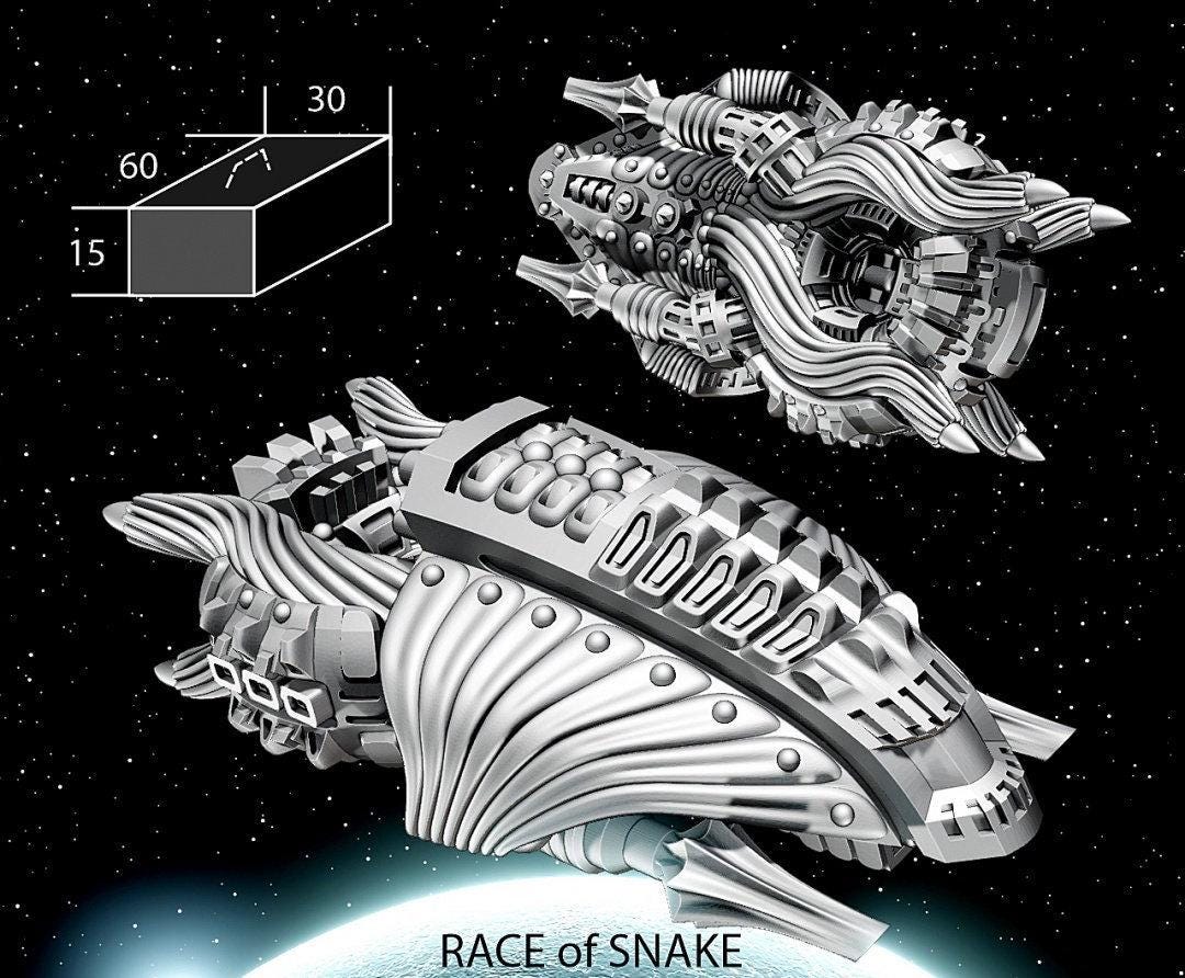 Snake Flagship - Twilight Imperium | Fleetscale | Starfinder | Billion Suns | Starmada | Firefly | Terra Conflict