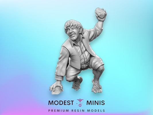Matty Buckless Halfling Adventurer - 32mm Scale DnD Miniature | Dungeons and Dragons | JRPG Mini - RN Estudio