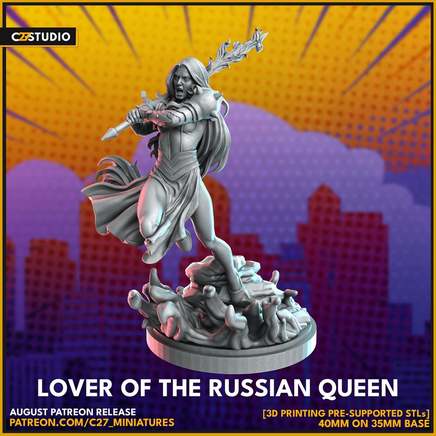 Lover of the Russian Queen - 32mm - 40mm Mini | Crisis Protocol Proxy | C27