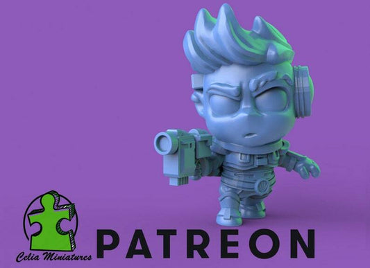 Chibi Nick Space Dude - 28mm - 54mm Scale