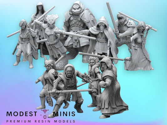 11pc Mystical Warrior Academy - 28mm - 40mm Scale  Star Wars Legion Mini