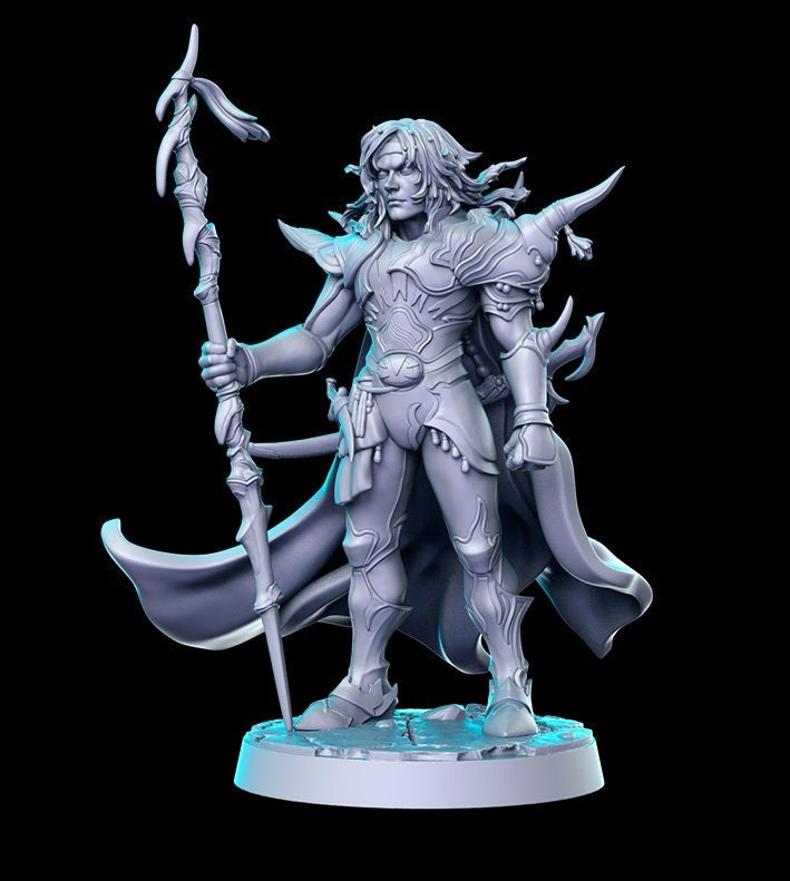 FF Paladin - 28mm 32mm Scale DnD Miniature | Dungeons and Dragons | RN Estudio