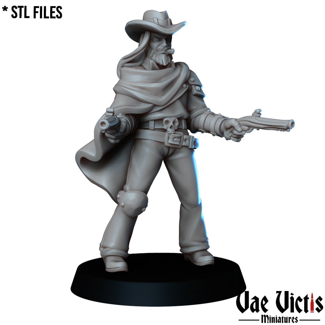 6pc Western Fantasy Set | 28mm - 75mm Scale | DnD Frostgrave Mini | Vae Victis Fantasy