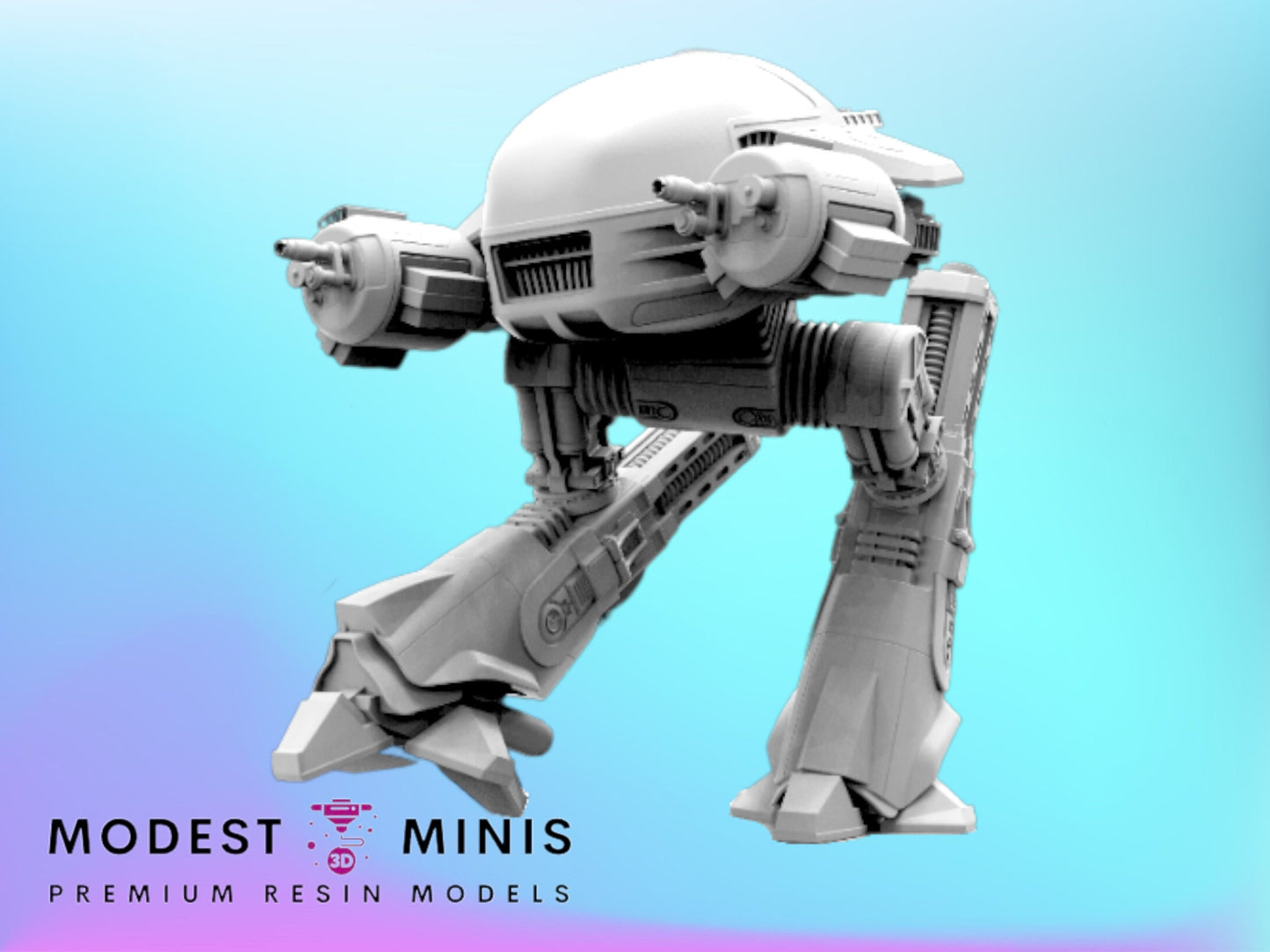 Experimental Battle Mech Series 3 A - 32mm Scale Miniature | RPG | Sci fi | Cyberpunk | Role Playing | Papsikel