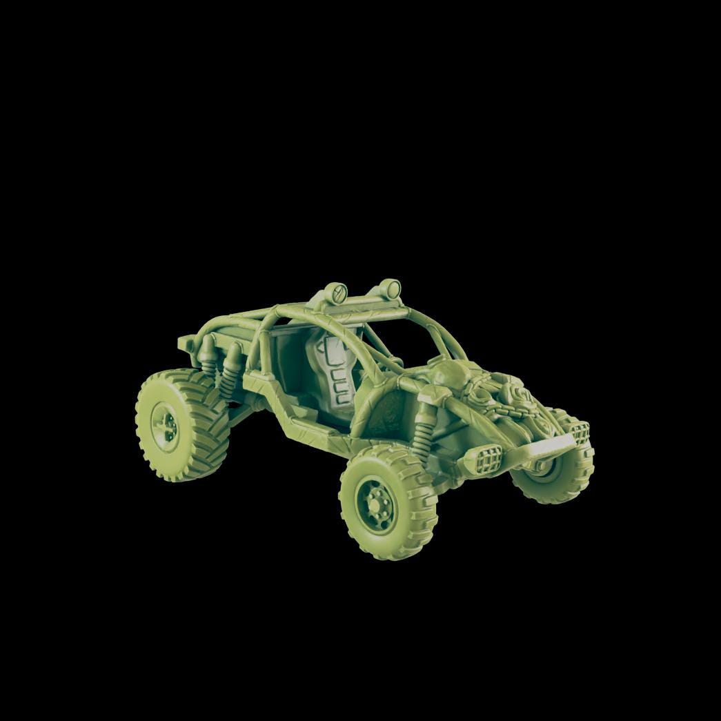 EC3D Badlands Buggy 1 | 28mm - 54mm Scale | Survivor Terrain | Fantasy Scatter | Sci Fi Terrain | EC3D Badlands