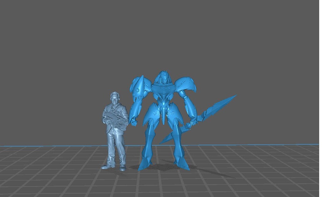 Hitech Dagger Man A - 32mm Scale Cyberpunk Miniature  | Papsikels