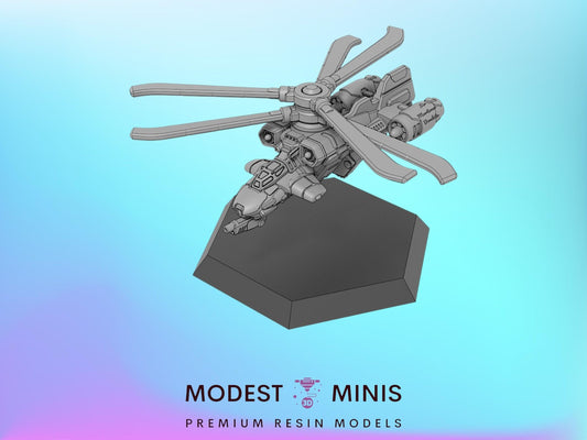 Di Vtol Helicopter Plane Aerospace | 1:265 | 285 | 6mm Battletech Scale |